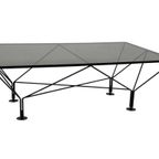 Vintage Salontafel Paolo Piva Stijl Met Rookglas 80's Design thumbnail 13