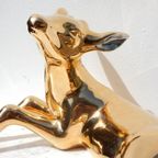 24 Karaats Goud Porseleinen Beeld Hert Vintage Oro Zecchino thumbnail 8