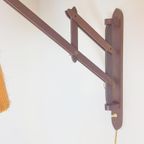 Vintage Fog & Mørup Teak Wandlamp Schaarlamp Rope 60 Denmark thumbnail 5