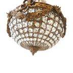 Vintage Kristal Glas Lamp Hanglamp Plafondlamp Kroonluchter thumbnail 9
