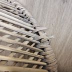 Vintage Geweven Rotan / Rattan Stoel / Luie Bohemian Stoel ( Lazy Rotan Chair ) thumbnail 15