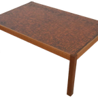 Vintage Salontafel Met Koperen Plaat 'rappestad' thumbnail 7