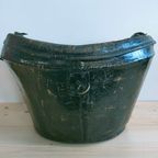 Decoratieve Zwartlederen Hoedendoos thumbnail 2