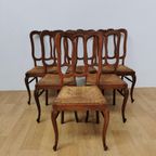 Set Vintage Stoelen Eettafelstoelen Eetkamerstoelen Set Prijs thumbnail 7