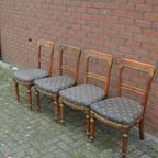 Antieke Stoelen Atkinson & Co Set Van 4 thumbnail 3