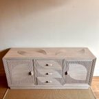 Mid Century Rotan Sideboard Dressoir Vintage thumbnail 7