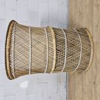 Vintage Geweven Rotan / Rattan Stoel / Luie Bohemian Stoel ( Lazy Rotan Chair ) thumbnail 6