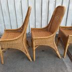 Rotan 4 Eetkamerstoelen Penelope Honingkleur thumbnail 8