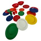 Vintage - Ca. 1970’S - Ingrid Chicago - Picknick Ball Filled With Plastic Plates And Cups thumbnail 2