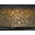 Vintage Plafondlamp, Plafonnière Met Kunststof Platen In Verchroomde Profielen 46 X 46 Cm, Jaren thumbnail 22
