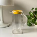 Vintage Space Age Pitcher Transparant Plastic - Thermos Double Walled thumbnail 8