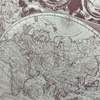 Vintage Wereldkaart / World Map In Houten Kader thumbnail 5