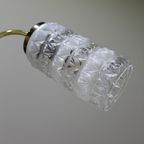 Vintage Plafondlamp - 3-Armig, Messing, Glas Jaren '50/'60 | 01480 thumbnail 2