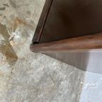 Vintage Minimalistische Dressoir In Donker Hout thumbnail 12