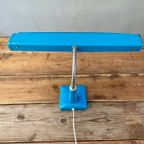 Fel Blauwe Vintage Mid Century Glamor Bureaulamp Uit Japan thumbnail 8