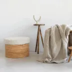 Urban Nature Culture Rattan Poef thumbnail 3