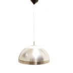 Vintage Design Hanglamp Geborsteld Met Glas, Jaren '60/'70 thumbnail 2