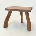Vintage Brutalist Mini Boomstam Bijzettafel thumbnail 7