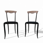 2 X Charme Dining Chair By Fasem Is A Slender, Yet Strong Masterpiece 1980s thumbnail 4