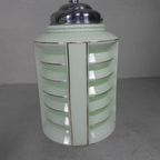 Art Deco Hanglamp Met Glazen Lampion Kap, Jaren 30 thumbnail 13