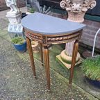 Antiek Italiaans Sidetable, Wandconsole, Bijzettafeltje thumbnail 3