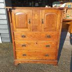 Antieke Eiken Ladekast Dressoir thumbnail 2