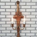 Vintage Vergulde Wandlamp thumbnail 3