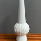 White Bisuit Ceramic Vase By Kpm 1960S thumbnail 2