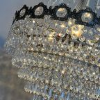 Grote Vintage Design Kristallen Brons Zak Kroonluchter thumbnail 22