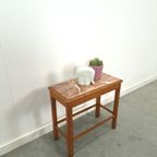 Oude Houten Tafel Met Marmeren Blad thumbnail 5