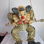 Limited Edition Big Decorative Clown Hanging Figure Jun Asilo Polychrome thumbnail 6