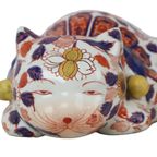 Grote Imari Poes Katten Beeld Sculptuur Emaille Japan Begin 20Ste Eeuw thumbnail 5