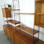 Teak Design Silverschild Modulair Wandsysteem, Vintage Wandkast thumbnail 14