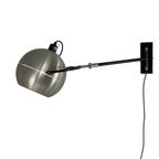 Dijkstra - Space Age Design Wall Pendant - Aluminium Globe On A Swiveling, Telescopic Arm thumbnail 2