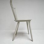 Set Witte Vintage Spijltjesstoelen, 1970’S thumbnail 10