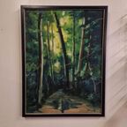 Vintage Schilderij Op Linnen Gesigneerd thumbnail 11