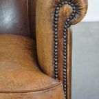 Karaktervolle Schapenleren Clubfauteuil Met Een Luxe, Rustieke Uitstraling thumbnail 10