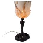 Art Deco - Desk Lamp With Bakelite Feet That Includes And Ashtray - Period Piece thumbnail 8