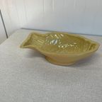 Petrus Regout Vis Puddingvorm Antiek Okergeel thumbnail 3