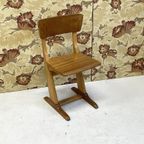 Houten Casala Stoeltje Kinderstoel Schoolstoel Vintage thumbnail 3