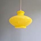 Vintage Gele Opaline Hanglamp, Jaren 70 thumbnail 5