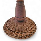 Scandinavian Rattan / Wicker Table Lamp thumbnail 3