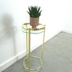 Messing Plantentafel Met Glazen Blad thumbnail 5