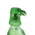 Groene Glazen Karaf Roofvogel Arend Bessi Italy 29cm thumbnail 12