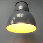 Grote Industriële Blauwgrijze Emaille Hanglamp thumbnail 5