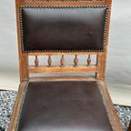 2 Handgemaakte Henry Ii Franse Stoels, Circa 1880 thumbnail 10