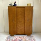 Vintage Kledingkast J`60 3 Deurs Demontabel Hang/leg thumbnail 2