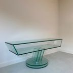 Mid Century / Vintage Glazen Italiaanse Salontafel thumbnail 4