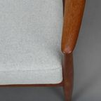 Deens Design Geherstoffeerde Fauteuil By Grete Jalk Door France & Son, 1960s thumbnail 11