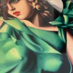 Tamara De Lempicka, Young Woman In Green (young Woman With Gloves), Ca. 1931 thumbnail 5